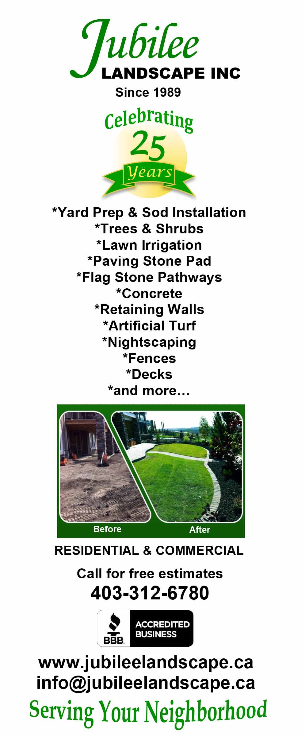 Price List - Jubilee Landscape Inc.